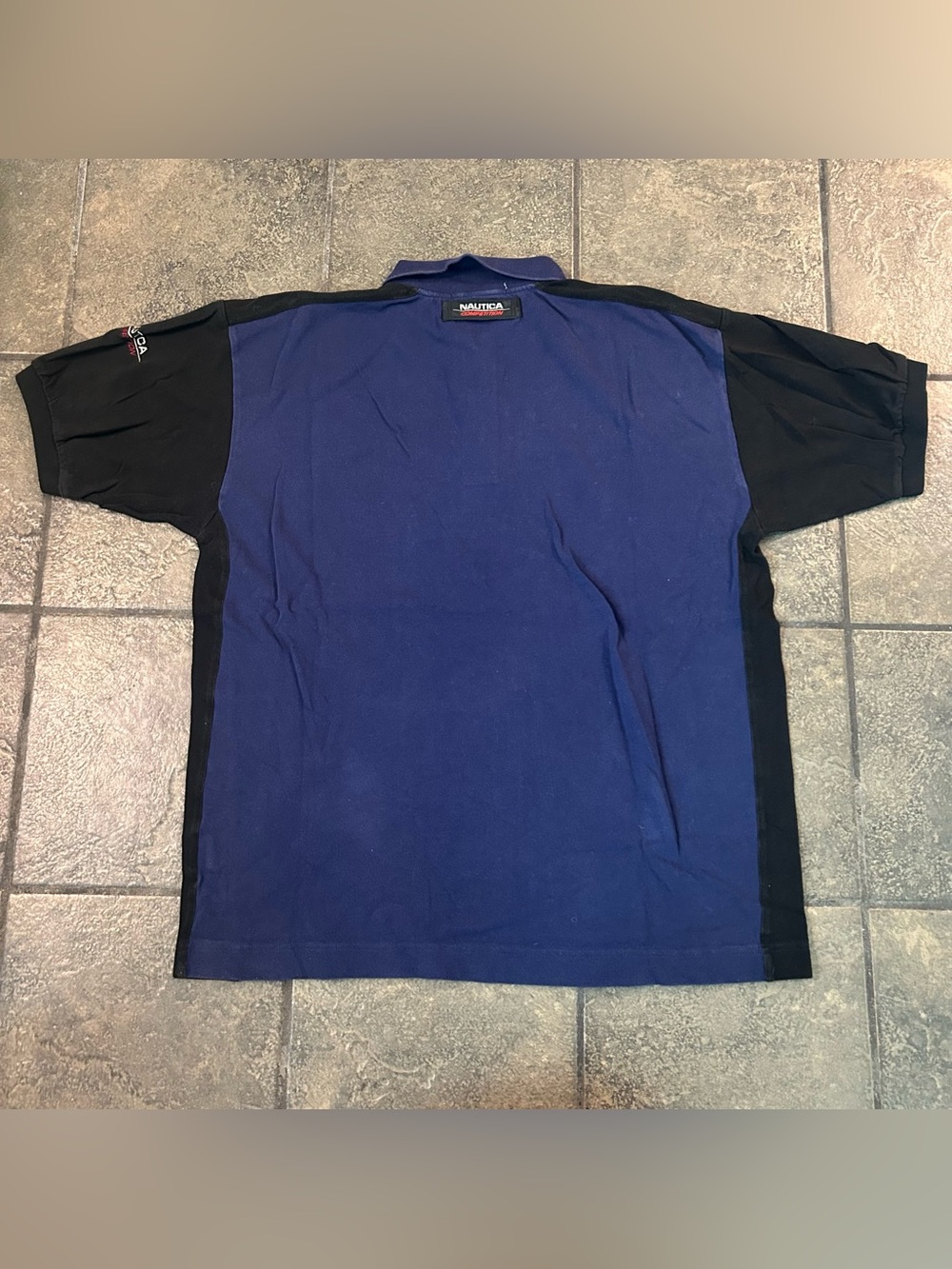 Vintage Y2K Nautica Competition Navy Blue Polo Shirt Size Men’s 2XL - Picture 4 of 6